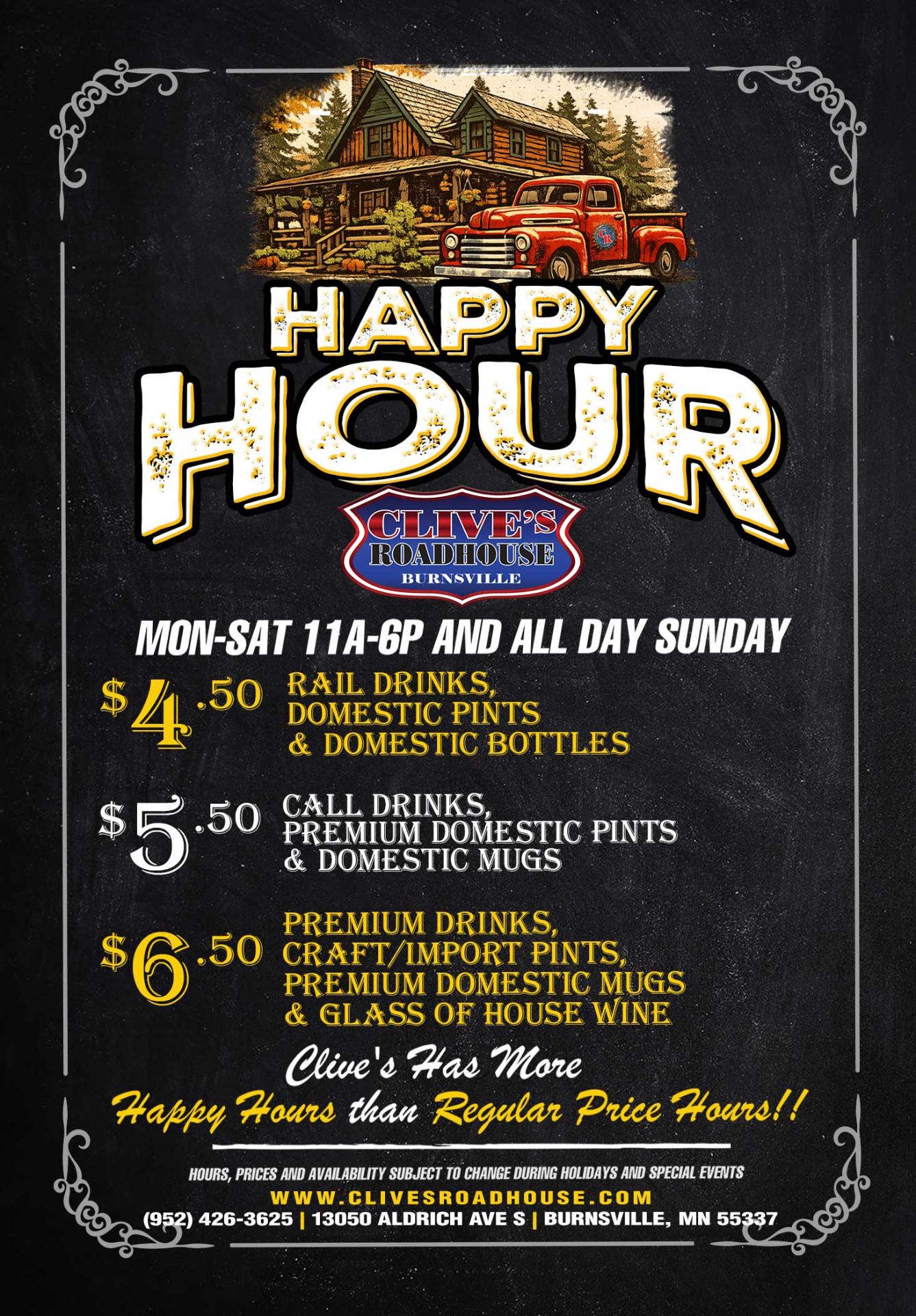 Burnsville Happy Hour Drinks