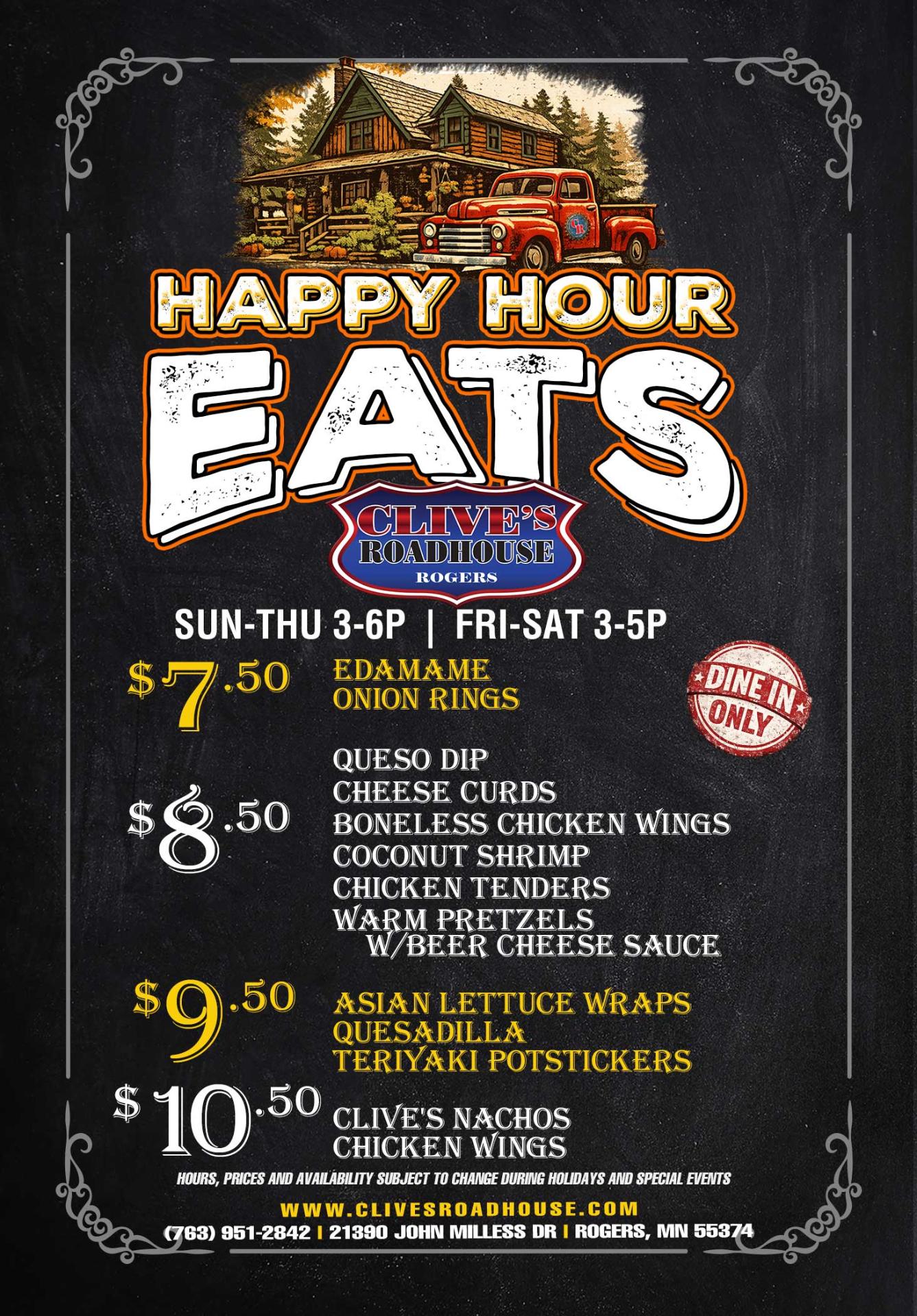 Rogers Happy Hour Eats